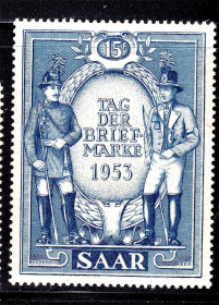 Інші країни Другие страны ^/--/^ СААР / SAAR  1953 г  MNH - марка ^_^^^ СААР / SAAR 1953 MNH - марка - фото фото фото