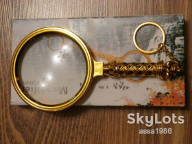 Лупи, лінзи Лупы, линзы ^/--/^ Ювелірна Лупа Antique Classic Maqnifyinq Glass діаметр 80 /--/ мм,Збільшеня 6 /--/ х під золото ^_^^^ Ювелирная Лупа Antique Classic Maqnifyinq Glass диаметр 80 /--/ мм, Увеличение 6 /--/ х под золото - фото фото фото