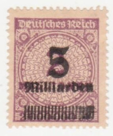Веймарська республіка Веймарская республика ^/--/^ Германия   ( Рейх) 1923 г. №  330 * ^_^^^ Німеччина (Рейх) 1923 р. No 330* - фото фото фото