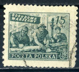 Архітектура Архитектура ^/--/^ Польша. Восстановление Варшавы №2  (серия) 1950 г. ^_^^^ Польща. Відновлення Варшави No /--/ 2 (серія) 1950 - фото фото фото