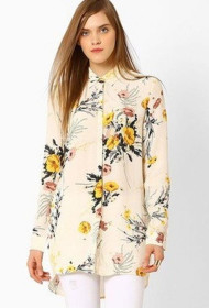 Блузки, сорочки Блузки, рубашки ^/--/^ Подовжена кремова сорочка marks&amp;amp;spenser з квітковим принтом ві... ^_^^^ Удлиненная кремовая рубашка marks&amp;amp;spenser с цветочным принтом... - фото фото фото