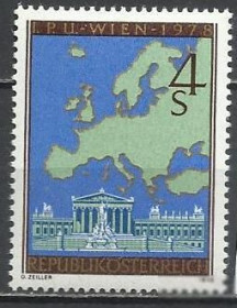 Інші країни Другие страны ^/--/^ Австрия 1978 Европа карта 1 /--/ м. ^_^^^ Австрія 1978 Європа карта 1 /--/ м. - фото фото фото