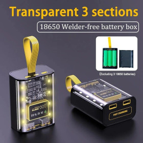 Зовнішні акумулятори (Power Bank) Внешние аккумуляторы (Power Bank) ^/--/^ Повербанк Power Bank конструктор на 3 аккумулятора 18650 БЕЗ АККУМУЛЯТОРОВ. ^_^^^ Повербанк Power Bank конструктор на 3 акумулятори 18650 БЕЗ АККУМУЛЯТОРІВ. - фото фото фото