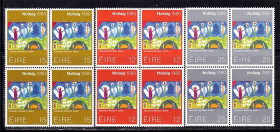 Ірландія Ирландия ^/--/^ Ирландия  1980 г MNH - квартблоки - Рождество ^_^^^ Ірландія 1980 MNH - квартблоки - Різдво - фото фото фото