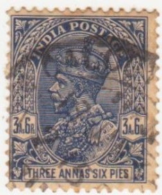 Інші країни Другие страны ^/--/^ Индия  1932 г. № 137 гашеная ^_^^^ Індія 1932 р. No 137 гашена - фото фото фото