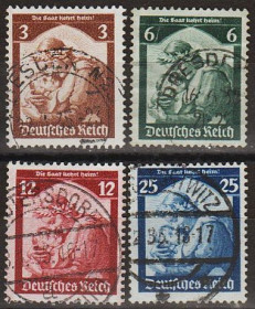 Третій Рейх (-) Третий Рейх (-) ^/--/^ 1935 - Рейх - Повернення Саара Mi.565-68  _14.0 € ^_^^^ 1935 - Рейх - Возвращение Саара Mi.565-68 _14.0 € - фото фото фото