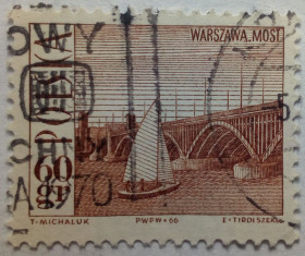 Польща Польша ^/--/^ Польша 1966 Туризм, парусник, мост, 60 /--/ Gr, гашеная (I) ^_^^^ Польща 1966 Туризм, вітрильник, міст, 60 /--/ Gr, гашена (I) - фото фото фото