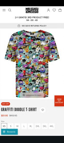 Футболки, майки Футболки, майки ^/--/^ Футболка Mr.Gugu &amp; Miss Go Graffiti Doodle T-shirt ^_^^^ Футболка Mr.Gugu & Miss Go Graffiti Doodle T-shirt - фото фото фото