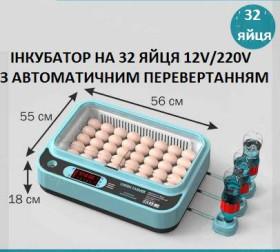 Інкубатори Инкубаторы ^/--/^ Інкубатор повний автомат 220 /--/ В/12 /--/ В на 32 курячих яєць ^_^^^ Инкубатор полный автомат 220 /--/ В/12 /--/ В на 32 куриных яиц - фото фото фото