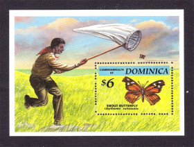 Фауна Фауна ^/--/^ Фауна . Доминика 1994 г MNH - блок - бабочки ^_^^^ Домініка 1994 MNH - блок - метелики - фото фото фото