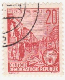 НДР, ФРН ГДР, ФРГ ^/--/^ ГДР 1955 г. № 207 гашеная ^_^^^ НДР 1955 р. No 207 гашена - фото фото фото