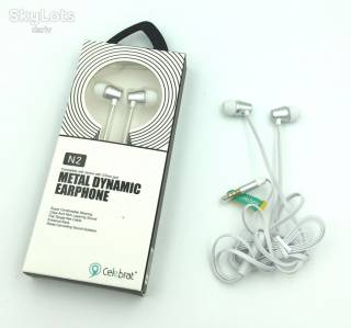 Навушники Наушники ^/--/^ Гарнитура / Наушники с микрофоном Celebrat N /--/ 2 Metal Dynamic Earphones White ^_^^^ Навушники з мікрофоном Celebrat N /--/ 2 Metal Dynamic Earphones White - фото фото фото
