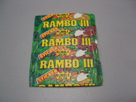 Вкладиші від жуйок Вкладыши от жвачек ^/--/^ Обертка от жвачки Rambo III bubble gum фантик этикетка Рембо №17890 /--/ мя ^_^^^ Обертка від жуйки Rambo III bubble gum фантик етикетка Туреччина Рембо No /--/ 17890 /--/ мя - фото фото фото