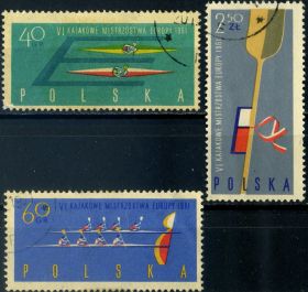 Спорт Спорт ^/--/^ Польша. Чемпионат Европы по гребле на каноэ  (серия) 1961 г. ^_^^^ Польща. Спорт (серія) 1961 - фото фото фото
