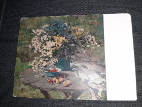 СРСР СССР ^/--/^ Открытка СССР Полевые цветы  1961 /--/ г. ^_^^^ Листівка СРСР Польові квіти 1961 /--/ р. - фото фото фото