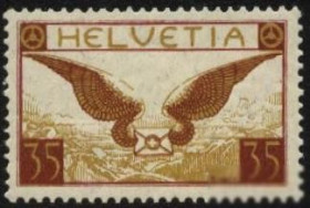 Швейцарія Швейцария ^/--/^ Швейцария 1929 г № 232 * ^_^^^ Швейцарія 1929 р. No 232* - фото фото фото
