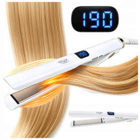 Плойки Плойки ^/--/^ Випрямляч для волосся Adler AD 2330 white — керамічний, 150–230°C, 5 режимів, LED-дисплей ^_^^^ Выпрямитель для волос Adler AD 2330 white — керамический, 150—230°C, 5 режимов, LED-дисплей - фото фото фото