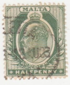 Мальта Мальта ^/--/^ Мальта  1903 г..№ 17 гашеная ^_^^^ Мальта 1903 р. No 17 гашена - фото фото фото