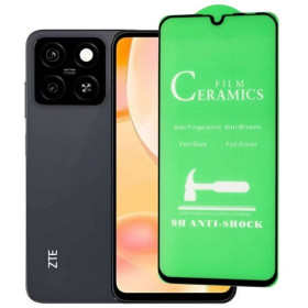 Чохли, бампера Чехлы, бампера ^/--/^ Захисне скло-плівка Fiji Ceramics для ZTE Blade A /--/ 55 повна проклейка чорний ^_^^^ Защитное стекло-пленка Fiji Ceramics для ZTE Blade A /--/ 55 полная проклейка черный - фото фото фото