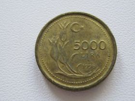 Туреччина Турция ^/--/^ Турция 5000 лир 1996 года #15470 ^_^^^ Туреччина 5000 лір 1996 року #15470 - фото фото фото