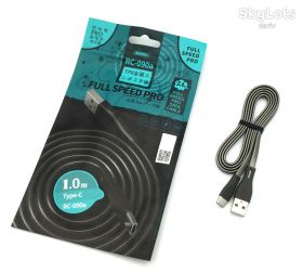 Кабелі Кабели ^/--/^ Дата кабель Remax RC-090 /--/ a Full Speed Pro Data Cable Type C Black ^_^^^ Реmax RC-090 /--/ a Full Speed Pro Data Cable Type C Black - фото фото фото