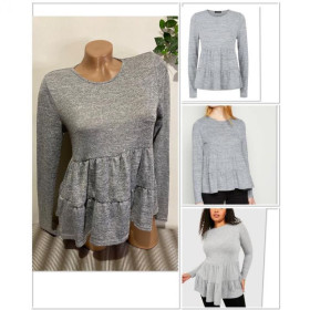 Футболки Футболки ^/--/^ New look жіночий трикотажний топ із баскою (no /--/ 121) ^_^^^ New look женский трикотажный топ с баской (no /--/ 121) - фото фото фото