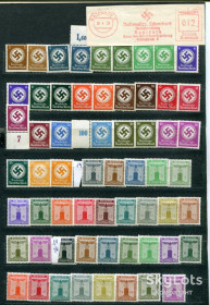 Третій Рейх (-) Третий Рейх (-) ^/--/^ Комплект ІІІ Райх, Dienstmarken 1934-42 ^_^^^ Комплект III Рейх, Dienstmarken 1934-42 - фото фото фото
