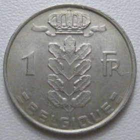 Бельгія Бельгия ^/--/^ Бельгія 1 франк 1980 року Belgique 42730 ^_^^^ Бельгия 1 франк 1980 года Belgique 42730 - фото фото фото