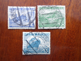 Польща Польша ^/--/^ Польша, 1938 год, виды Польши, гашеная ^_^^^ Польща, 1938 рік, види Польщі, гашена - фото фото фото