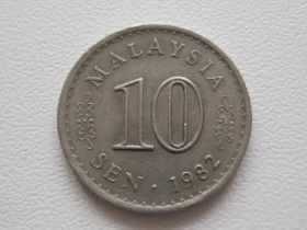 Малайзія Малайзия ^/--/^ Малайзия 10 сенов 1982 года 21907 ^_^^^ Малайзія 10 сенів 1982 21907 - фото фото фото