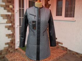 Куртки Куртки ^/--/^ Prom (46 /--/ р) Стеганная куртка пальто плащ НОВАЯ  Польша ^_^^^ Prom (46 /--/ р) Куртка пальто плащ Нова Польща - фото фото фото