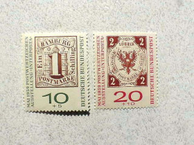 НДР, ФРН ГДР, ФРГ ^/--/^ Серія поштових марок Німеччина ФРН 1959 рік ** ^_^^^ Серия почтовых марок Германия ФРГ 1959 год ** - фото фото фото