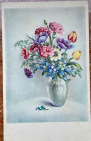 Іноземні Иностранные ^/--/^ Стара листівка. Натюрморт ^_^^^ Старая открытка. Натюрморт - фото фото фото