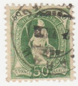 Швейцарія Швейцария ^/--/^ Швейцария 1905  г. № 75 гашеная ^_^^^ Швейцарія 1905 р. No 75 гашена - фото фото фото