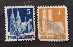 Архітектура Архитектура ^/--/^ Германия Британско-Американская зона 1948 г - архитектура, гаш ^_^^^ Німеччина Британсько-Американська зона 1948 р - архітектура, гаш - фото фото фото