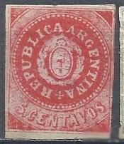 Південна Америка Южная Америка ^/--/^ Аргентина 1862-64 герб 1 /--/ м. - фото фото фото