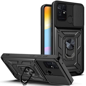Чохли, бампера Чехлы, бампера ^/--/^ Чохол Fiji Camera Defence для Xiaomi Redmi 10 /--/ C бампер із захистом камери та підставкою Black ^_^^^ Чехол Fiji Camera Defence для Xiaomi Redmi 10 /--/ C бампер с защитой камеры и подставкой Black - фото фото фото