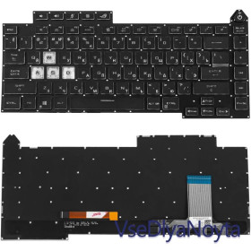 Клавіатури Клавиатуры ^/--/^ Клавиатура для ноутбука ASUS (G /--/ 513 series) rus, black, без фрейма, подсветка клавиш (RGB) ^_^^^ Клавіатура для ноутбука ASUS (G /--/ 513 series) rus, black, без фрейму, підсвічування клавіш (RGB) - фото фото фото