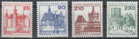 НДР, ФРН ГДР, ФРГ ^/--/^ Западный Берлин 1978 стандарт архитектура Mi 587-590 MNH ^_^^^ Західний Берлін 1978 стандарт архітектура Mi 587-590 MNH - фото фото фото