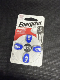 Батарейки, акумулятори Батарейки, аккумуляторы ^/--/^ батарейки Energizer 675 для слухових апаратів.  Тип: повітряно-цинкові   (Zinc-Air). Особливості: технологія EZ Turn &amp; Lock для зручного виймання батарейок. Кількість: 4 штуки в упаковці. ^_^^^ батарейки Energizer 675 для слуховых аппаратов. Тип: воздушно-цинковые (Zinc-Air). Особенности: технология EZ Turn &amp; Lock для удобного выемки батареек. Количество: 4 штуки в упаковке. - фото фото фото