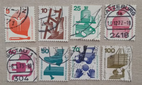 НДР, ФРН ГДР, ФРГ ^/--/^ Германия 1971 г - техника безопасности, гаш ^_^^^ Німеччина 1971 — техніка безпеки, гаш - фото фото фото