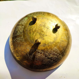 Інше Другое ^/--/^ Rare VINTAGE BIDA Brass Bowls...NUPE Kingdom, Nigeria...Hand Hammered Pattern - 23 х 8,8 ^_^^^ Rare VINTAGE BIDA Brass Bowls .. .. NUPE Kingdom, Nigeria. Hand Hammered Pattern - 23 х 8,8 - фото фото фото