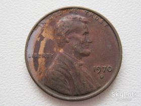 Обігові Обиходные ^/--/^ США 1 цент 1970 года D #20495 ^_^^^ США 1 цент 1970 року D #20495 - фото фото фото