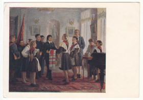 СРСР СССР ^/--/^ Китайские пионеры в гостях у минских пионеров 1955 Жолток Р /--/ 10 ^_^^^ Китайські піонери в гостях у мінських піонерів 1955 Жовток Р /--/ 10 - фото фото фото
