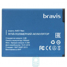 Акумулятори Аккумуляторы ^/--/^ Аккумулятор оригинал Bravis A /--/ 401 Neo (1650 mAh) ^_^^^ Bravis Neo A /--/ 401 1650 mAh - фото фото фото