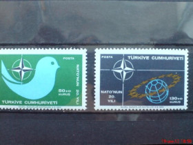 Освоєння космосу Освоение космоса ^/--/^ Турция Турция 1969 NATO MNH ^_^^^ Туреччина 1969 NATO MNH - фото фото фото