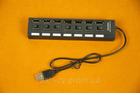 Інше Другое ^/--/^ USB хаб, 7 портів, з кнопками ^_^^^ USB хаб, 7 портов, с кнопками - фото фото фото