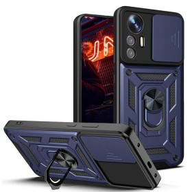 Чохли, бампера Чехлы, бампера ^/--/^ Чохол Fiji Camera Defence для Xiaomi 12 Lite бампер із захистом камери та підставкою Dark Blue ^_^^^ Чехол Fiji Camera Defence для Xiaomi 12 Lite бампер с защитой камеры и подставкой Dark Blue - фото фото фото