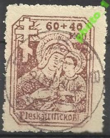 Балтійські країни Балтийские страны ^/--/^ Германия 1941 Псков оккупация СССР Божья матерь 1 /--/ м.гаш. ^_^^^ Німеччина 1941 Псков окупація СРСР Божа матір 1 /--/ м.гаш. - фото фото фото