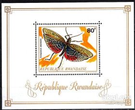 Фауна Фауна ^/--/^ Руанда 1973 фауна насекомые Mi блок 30 /--/ А MNH ^_^^^ 1973 — фауна комахи Mi блок 30 /--/ А MNH - фото фото фото